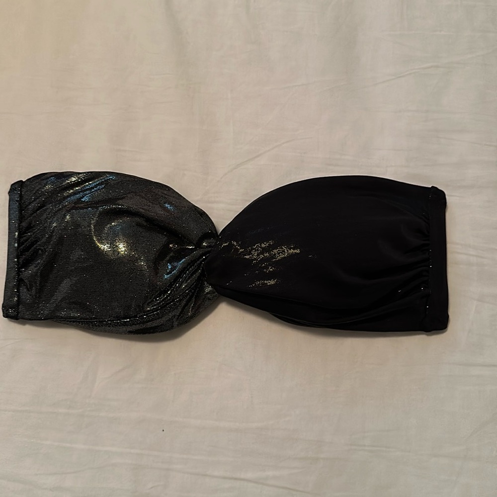 Victoria’s Secret bandeau shimmer bikini top